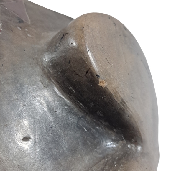 Raku (?) Pottery Sitting Frog Sculpture Figurine - Picture 9 of 12